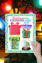 Load image into Gallery viewer, Christmas Party Scavenger Hunt Printable