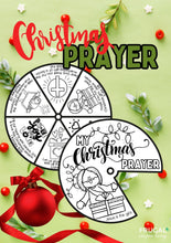 Load image into Gallery viewer, Kids Christmas Prayer Wheel Craft