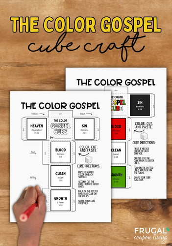 Color Gospel Cube Craft