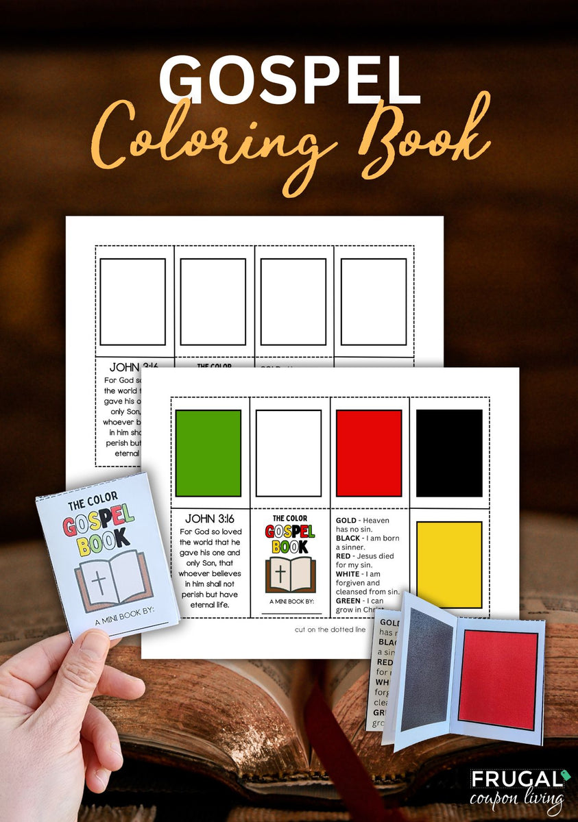 Color Gospel of Salvation Miniature Book for Kids – Frugal Coupon Living