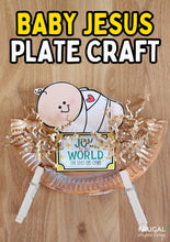 Load image into Gallery viewer, Baby Jesus in a Manger Craft