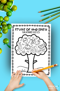 9 Fruits of the Spirit Coloring Page