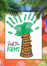 Load image into Gallery viewer, Deck the Palms Handprint Art