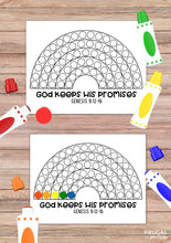 Load image into Gallery viewer, God&#39;s Promises Rainbow Dot Marker Activity