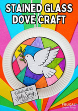 Load image into Gallery viewer, Holy Spirit Stained Glass Dove