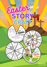 Load image into Gallery viewer, Easter Story Coloring Wheel Craft