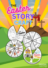Load image into Gallery viewer, Easter Story Coloring Wheel Craft