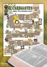 Load image into Gallery viewer, Ecclesiastes Bible Scavenger Hunt