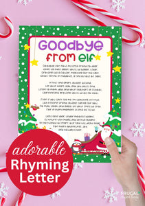 Goodbye Elf Letter