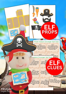 Elf Pirate Prop Set with Pirate Scavenger Hunt