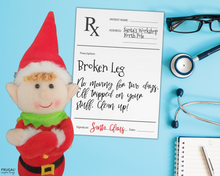 Load image into Gallery viewer, Elf Prescription Notes from the Doctor