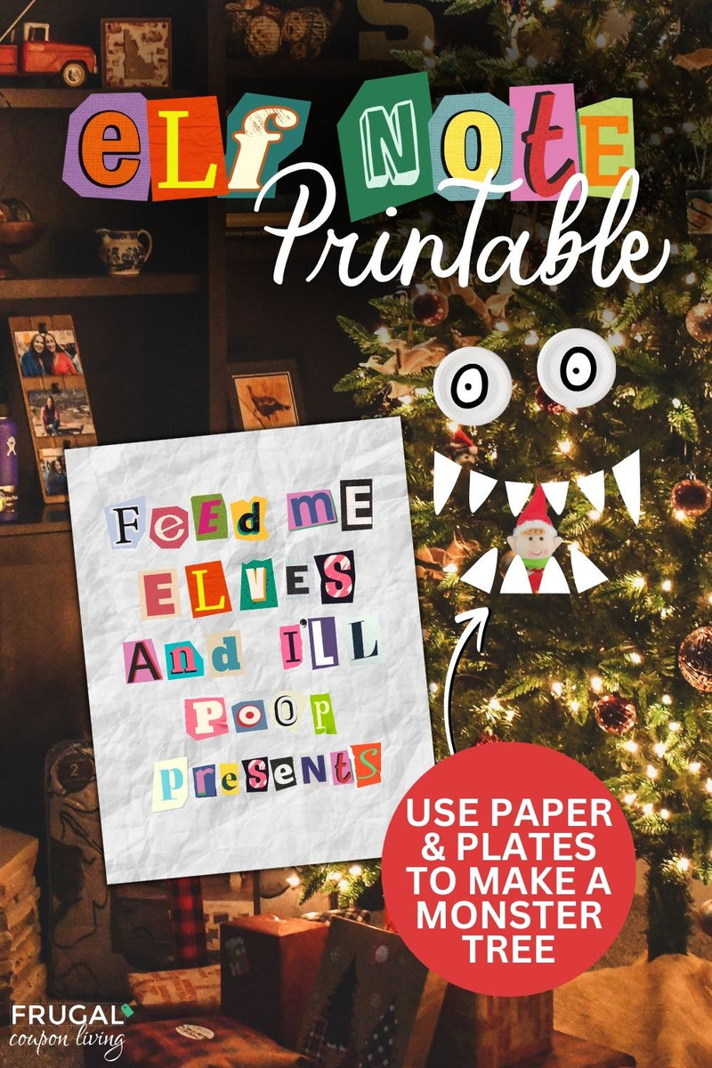 Funny Elf Note - Feed Me Elves and I'll Poop Presents – Frugal Coupon ...