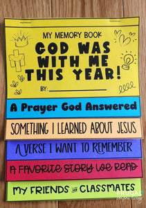 End of the Year Christian Memory Book