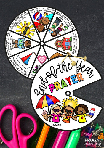 End-of-the-Year Prayer Wheel Craft for Kids
