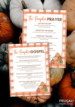 Load image into Gallery viewer, Pumpkin Prayer Printable &amp; Gospel Message