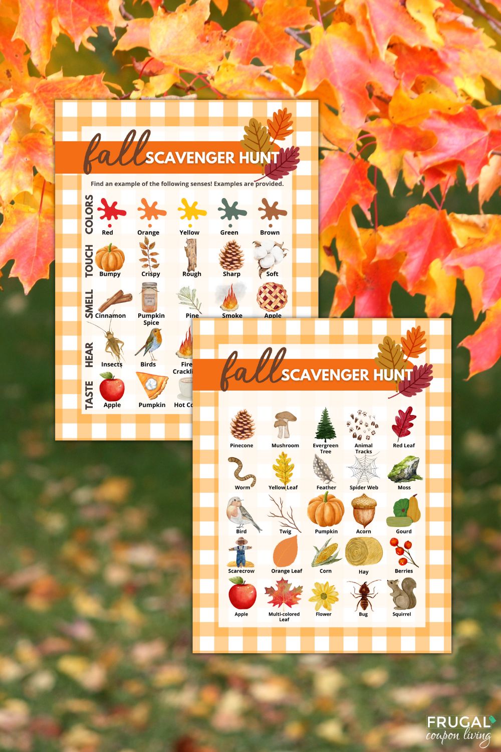 Fun Fall Scavenger Hunt Ideas Checklists Printable PDF Frugal