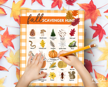 Load image into Gallery viewer, Fall Scavenger Hunt Lists