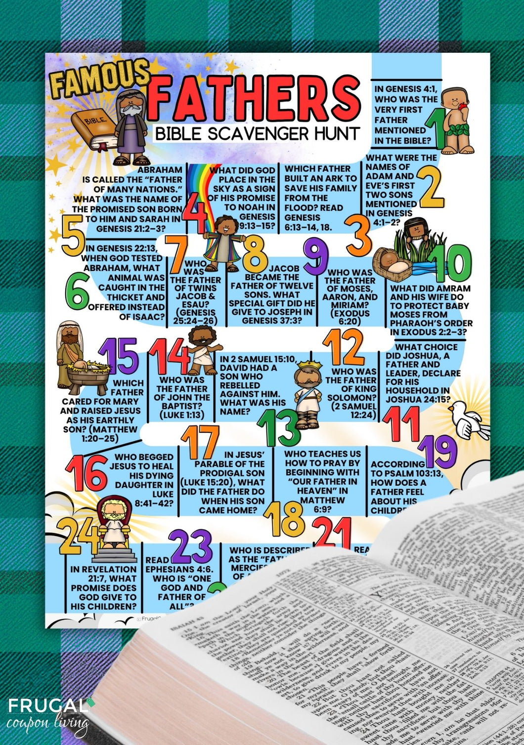 Famous Dads Bible Scavenger Hunt