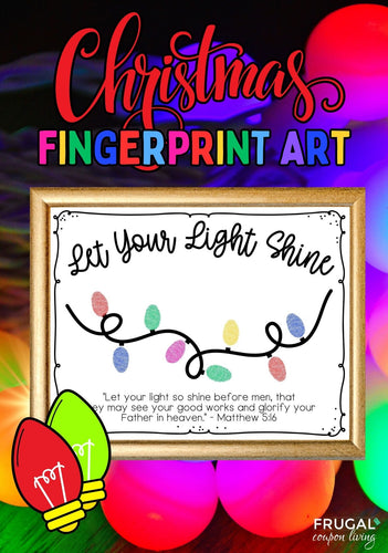 Christmas Let Your Light Shine Craft