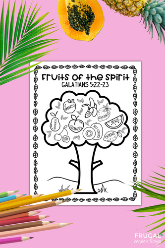 9 Fruits of the Spirit Coloring Page