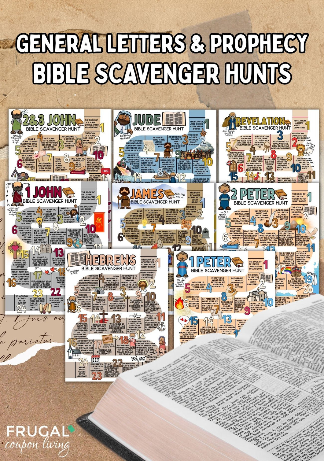 General Letters & Prophecy Bible Scavenger Hunt Set