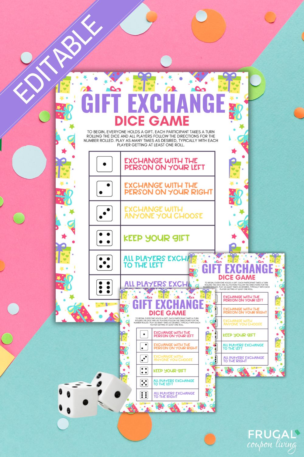 Gift Exchange Dice Game