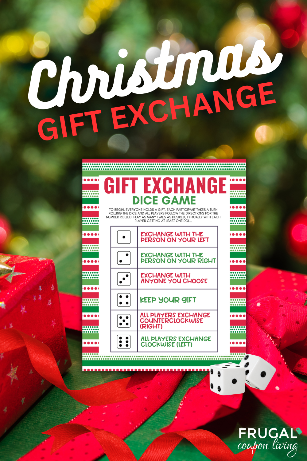 Christmas Gift Exchange Dice Game, Christmas White Elephant Gift Exchange,  Present Swap, Holiday Christmas Party Games, Dice Game Printable - Etsy