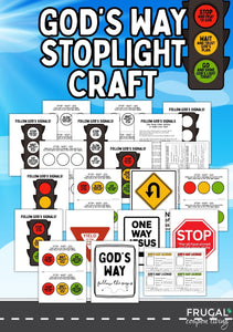 God's Way Christian Stoplight Craft