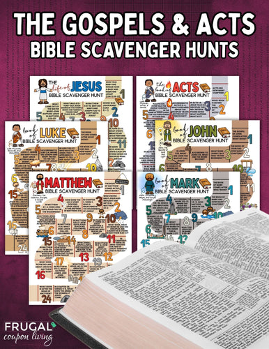 The Gospels & Acts Bible Scavenger Hunt Set
