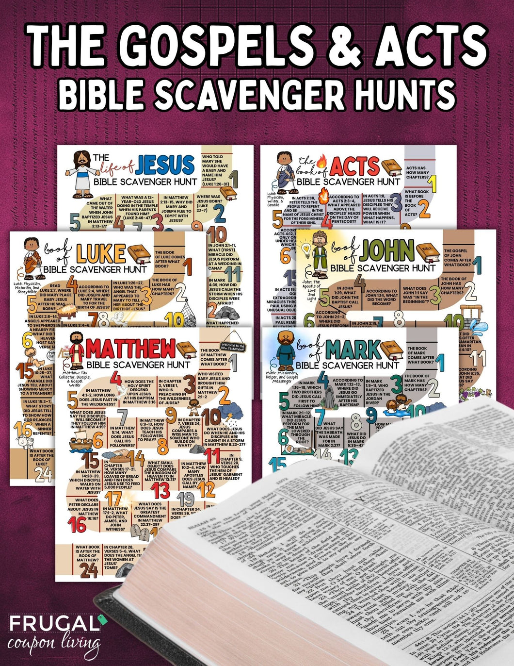 The Gospels & Acts Bible Scavenger Hunt Set