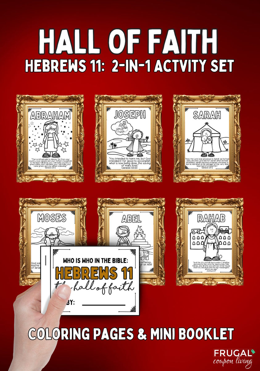 Hebrews 11 Hall of Faith Crafts for Kids Print Today! Frugal Coupon