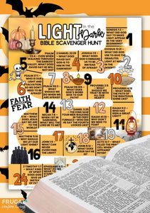 Halloween Bible Scavenger Hunt
