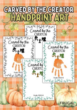 Load image into Gallery viewer, Pumpkin Handprint Art