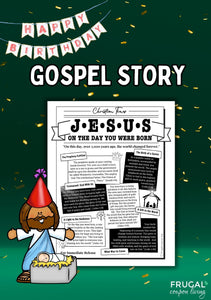 Happy Birthday Jesus Activity Set