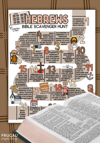 Hebrews Bible Scavenger Hunt