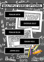 Load image into Gallery viewer, He Knows My Name Bible Verses Coloring Pages