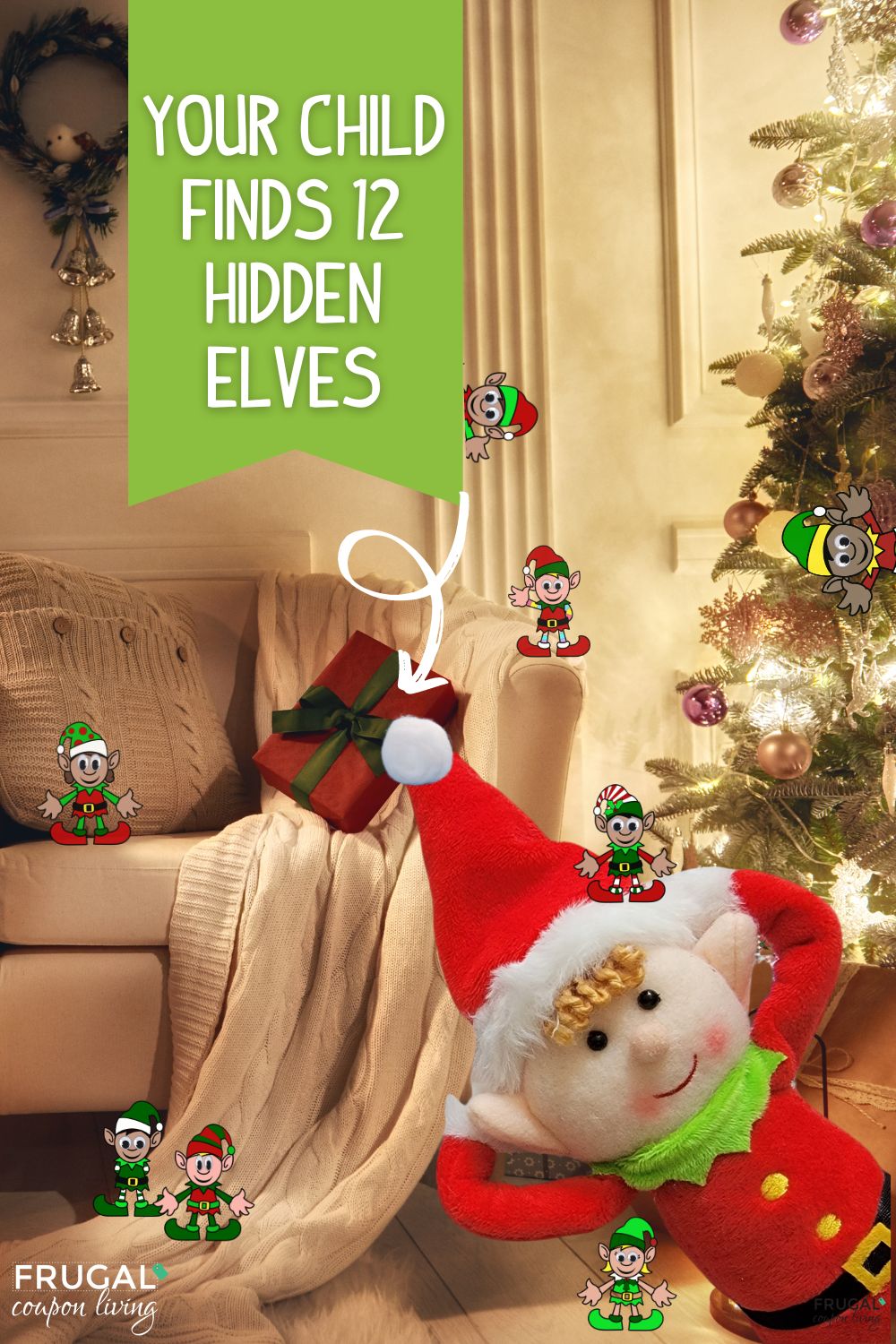 Hidden Elves Treasure Hunt Printable - Find 12 Elves in Your Home ...