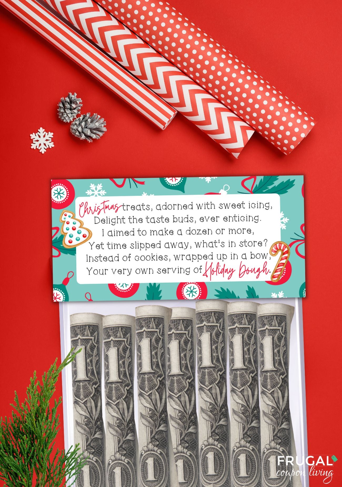 Christmas Dough Money Gift Bag Topper - Holiday Gift Tag Printable – Frugal  Coupon Living