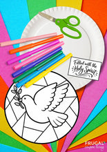 Load image into Gallery viewer, Holy Spirit Stained Glass Dove