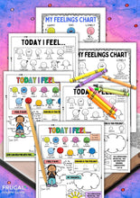 Load image into Gallery viewer, Daily Feelings Check-In Worksheet