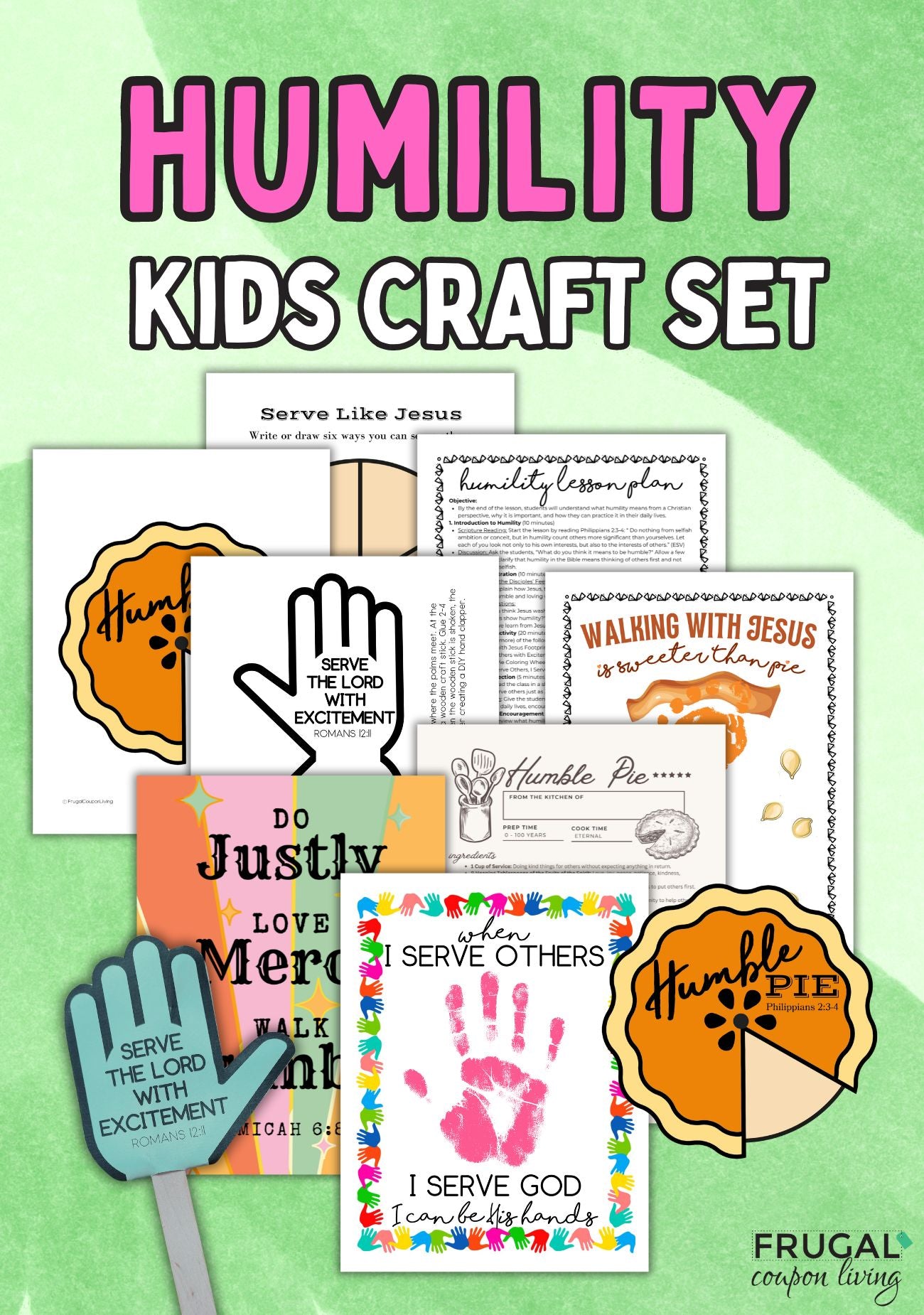 Humility Mask Project Humility Craft Set Activity Set - Humble Bible Crafts for Kids – Frugal ...