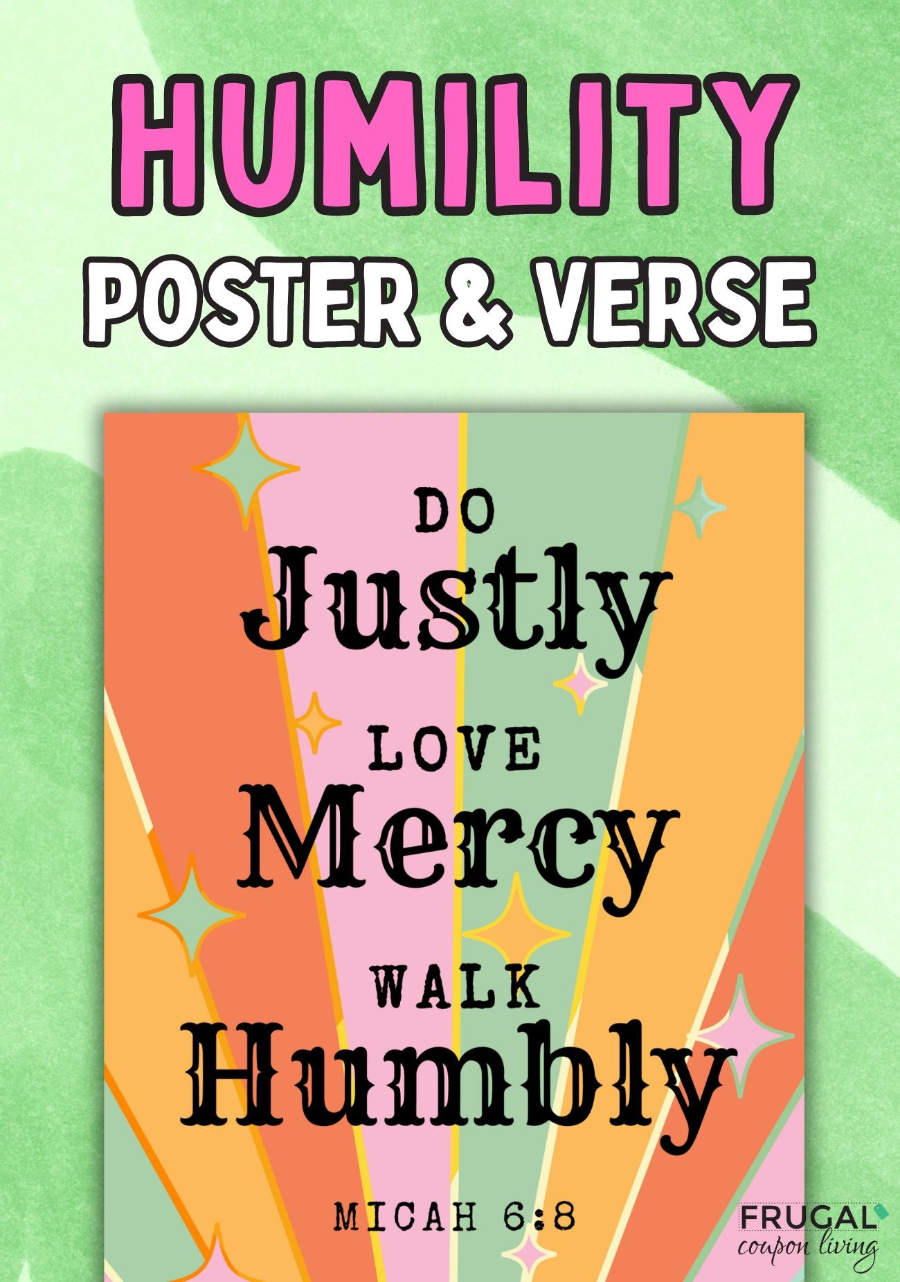 Humility Craft Set Activity Set - Humble Bible Crafts for Kids – Frugal ...