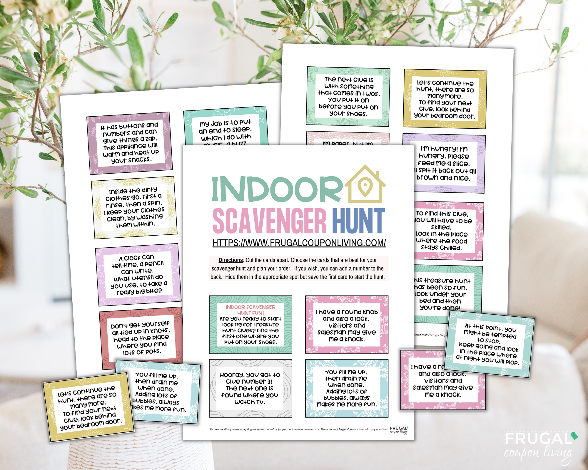 Ultimate Indoor Scavenger Hunt for Kids - 20 Rhyming Riddle Clue Cards! – Frugal Coupon Living ultimate-indoor-scavenger-hunt-for-kids-20-rhyming-riddle-clue-cards-frugal-coupon-living