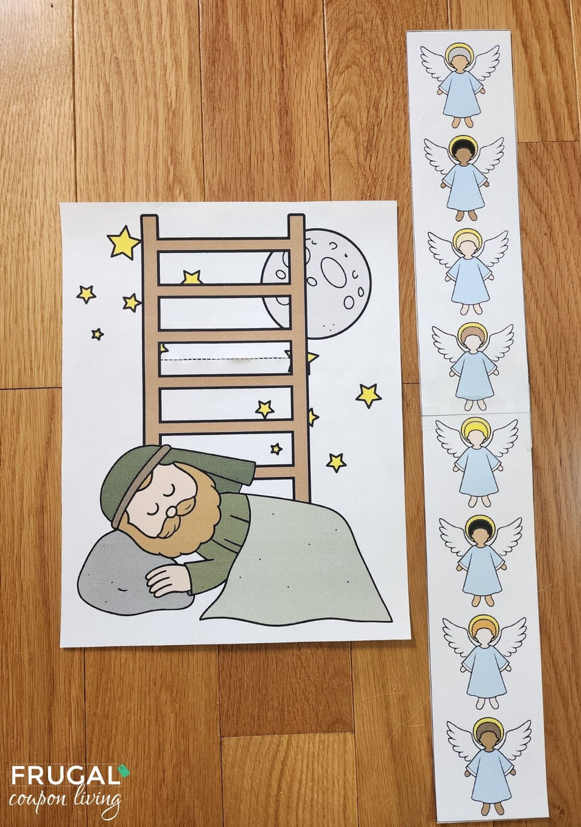 Jacob's Ladder Bible Craft for Kids - Story of Jacob’s Dream at Bethel ...