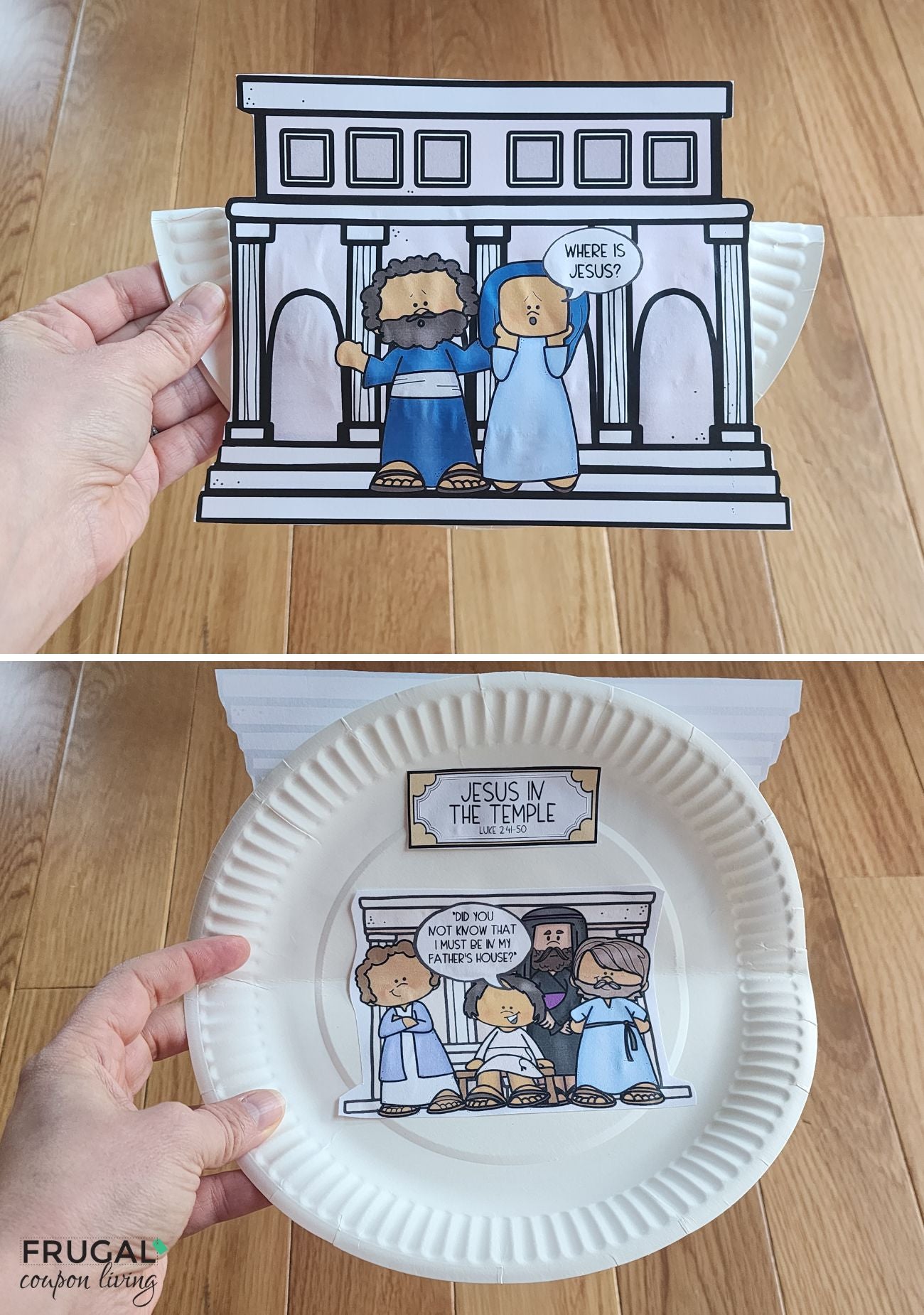 Jesus in the Temple Paper Plate Craft – An Interactive Bible Activity ...