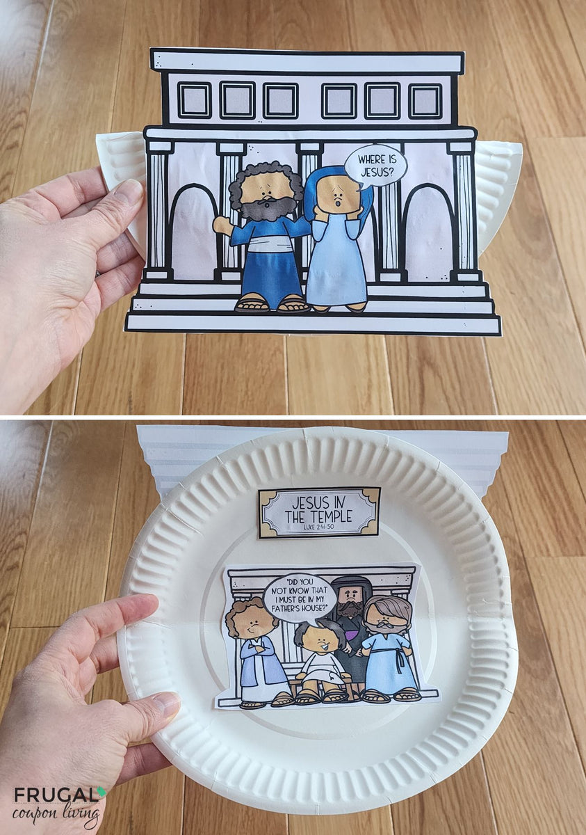 Jesus in the Temple Paper Plate Craft – An Interactive Bible Activity ...