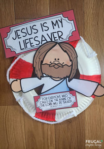 Jesus is My Lifesaver Craft for Kids