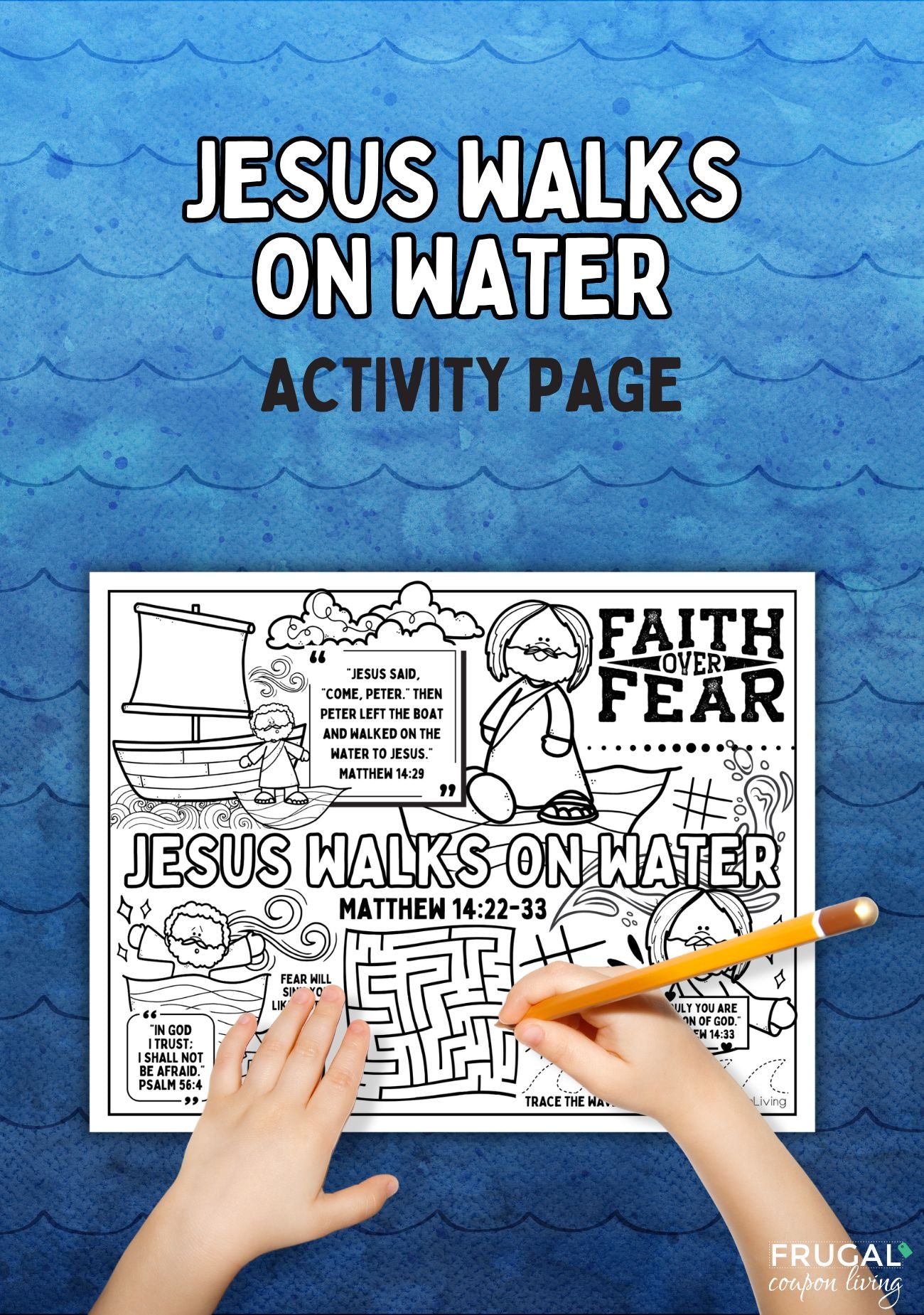 Jesus Walks on Water Printable Activity Set for Kids – Frugal Coupon Living jesus-walks-on-water-printable-activity-set-for-kids-frugal-coupon-living