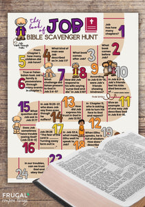 Book of Job Bible Scavenger Hunt