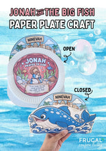 Load image into Gallery viewer, Jonah and the Big Fish Paper Plate Bible Craft